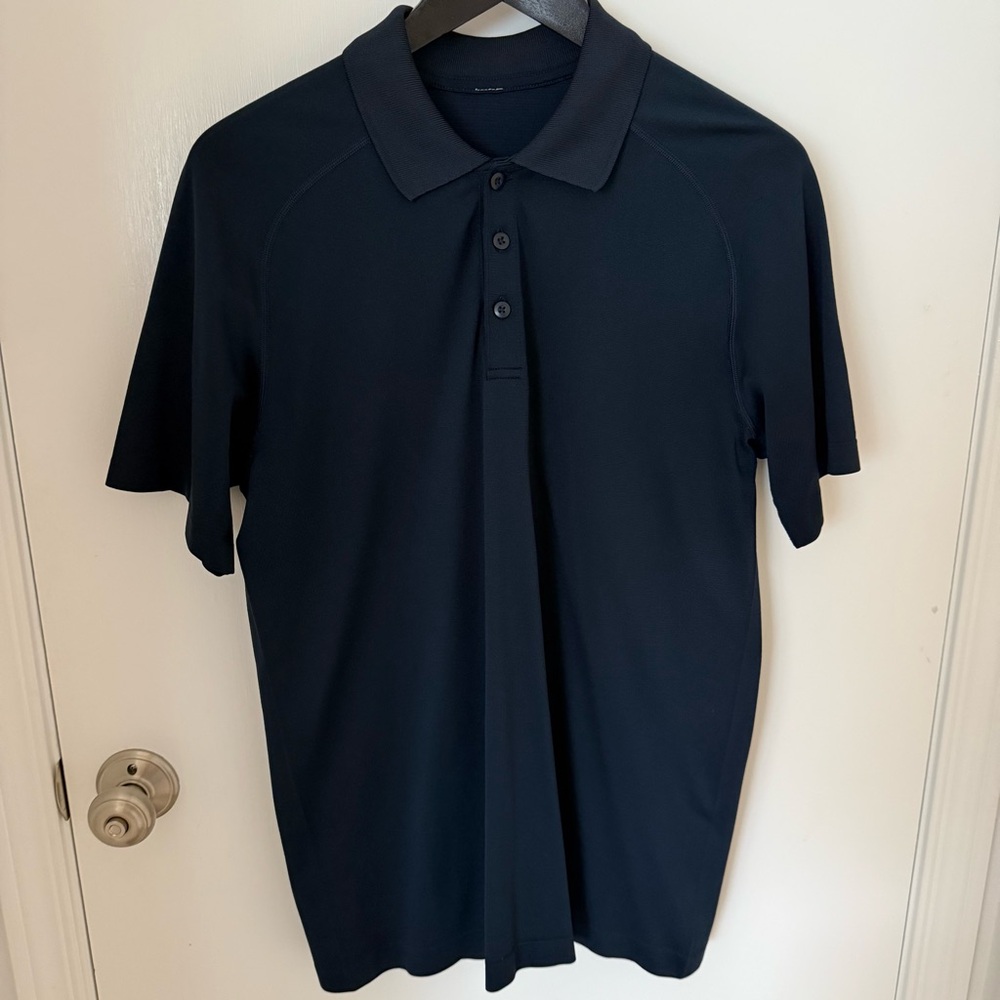 Lululemon Athletica Men's Dark Blue Polo Shirt